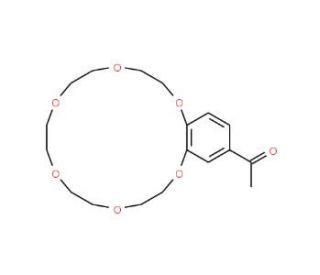 4&prime;-Acetylbenzo-18-crown 6-Ether (CAS 41855-35-0) - chemical structure image