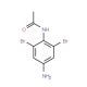 4′-Amino-2′,6′-dibromoacetanilide (CAS 336624-08-9) - chemical structure image