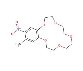 4&prime;-Amino-5&prime;-nitrobenzo-15-crown-5 (CAS 77001-50-4) - chemical structure image