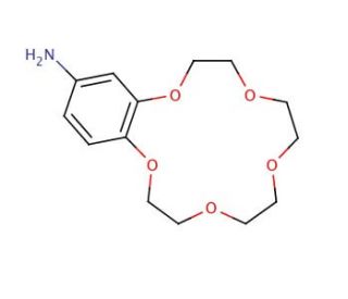 4&prime;-Aminobenzo-15-crown-5 (CAS 60835-71-4) - chemical structure image