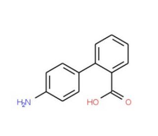 4&prime;-aminobiphenyl-2-carboxylic acid (CAS 25829-61-2) - chemical structure image