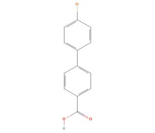 4&prime;-Bromo-biphenyl-4-carboxylic acid (CAS 5731-11-3) - chemical structure image