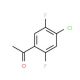4′-Chloro-2′,5′-difluoroacetophenone (CAS 655-12-9) - chemical structure image