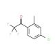 4′-Chloro-2′-methyl-2,2,2-trifluoroacetophenone (CAS 845823-13-4) - chemical structure image