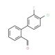 4′-Chloro-3′-fluoro[1,1′-biphenyl]-2-carbaldehyde - chemical structure image