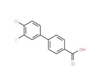 4&prime;-Chloro-3&prime;-fluoro[1,1&prime;-biphenyl]-4-carboxylic acid - chemical structure image