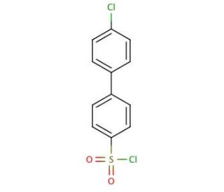 4&prime;-Chloro[1,1&prime;-biphenyl]-4-sulfonyl chloride (CAS 20443-74-7) - chemical structure image