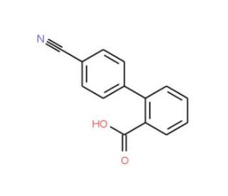 4&prime;-Cyano-biphenyl-2-carboxylic acid - chemical structure image