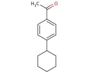 4&prime;-Cyclohexylacetophenone (CAS 18594-05-3) - chemical structure image