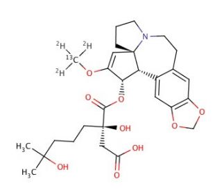 4&prime;-Demethyl Homoharringtonine-13C,d3 - chemical structure image