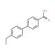 4′-Ethylbiphenyl-4-carboxylic acid (CAS 5731-13-5) - chemical structure image