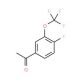 4′-Fluoro-3′-(trifluoromethoxy)acetophenone (CAS 886501-44-6) - chemical structure image