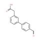 (4′-Formyl-biphenyl-3-yl)-acetic acid (CAS 669713-89-7) - chemical structure image