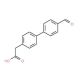 (4′-Formyl-biphenyl-4-yl)-acetic acid (CAS 669713-90-0) - chemical structure image