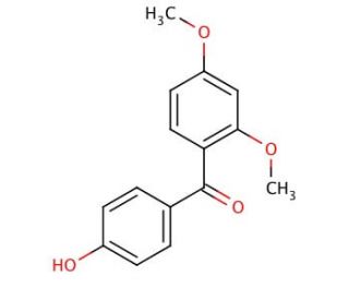 4&prime;-Hydroxy-2,4-dimethoxybenzophenone (CAS 41351-30-8) - chemical structure image