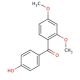 4′-Hydroxy-2,4-dimethoxybenzophenone (CAS 41351-30-8) - chemical structure image