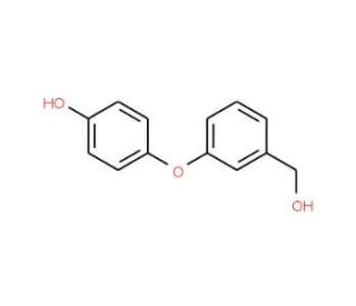 4&prime;-Hydroxy-3-phenoxybenzyl Alcohol (CAS 63987-19-9) - chemical structure image