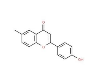 4&prime;-Hydroxy-6-methylflavone (CAS 288401-04-7) - chemical structure image