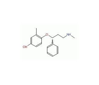 4&prime;-Hydroxy Atomoxetine (CAS 435293-66-6) - chemical structure image