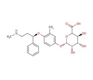 4&prime;-Hydroxy Atomoxetine &beta;-D-Glucuronide (CAS 540729-08-6) - chemical structure image
