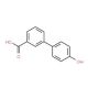 4′-Hydroxy-biphenyl-3-carboxylic acid (CAS 121629-21-8) - chemical structure image