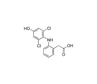 4&prime;-Hydroxy Diclofenac (CAS 64118-84-9) - chemical structure image