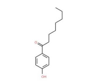 4&prime;-Hydroxyoctanophenone (CAS 2589-73-3) - chemical structure image