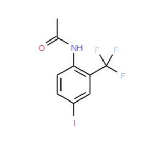 4&prime;-Iodo-2&prime;-(trifluoromethyl)acetanilide (CAS 97760-98-0) - chemical structure image