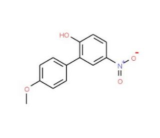 4&prime;-methoxy-5-nitro-1,1&prime;-biphenyl-2-ol (CAS 63801-89-8) - chemical structure image