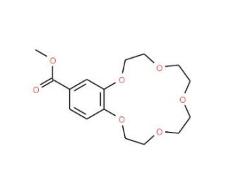 4&prime;-Methoxycarbonylbenzo-15-crown 5-Ether (CAS 56683-56-8) - chemical structure image