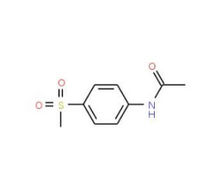 4&prime;-(Methylsulfonyl)acetanilide (CAS 22821-80-3) - chemical structure image