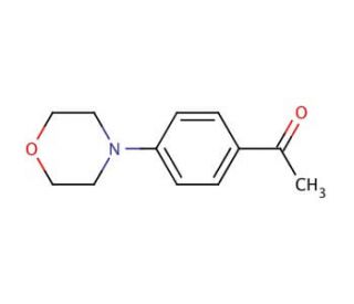 4&prime;-Morpholinoacetophenone (CAS 39910-98-0) - chemical structure image