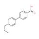 4′-n-Propylbiphenyl-4-carboxylic acid (CAS 88038-94-2) - chemical structure image