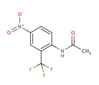 4&prime;-Nitro-2&prime;-(trifluoromethyl)acetanilide (CAS 395-68-6) - chemical structure image