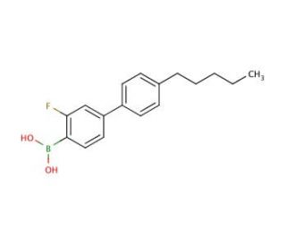 4&prime;-Pentyl-3-fluorobiphenyl-4-boronic acid (CAS 163129-14-4) - chemical structure image