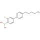 4′-Pentyl-3-fluorobiphenyl-4-boronic acid (CAS 163129-14-4) - chemical structure image