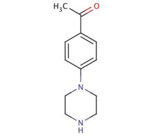 4&prime;-Piperazinoacetophenone (CAS 51639-48-6) - chemical structure image