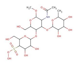 4&prime;-Sulphated Lewis X, Methyl Glycoside - chemical structure image