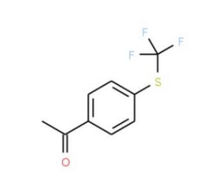4&prime;-(Trifluoromethylthio)acetophenone (CAS 713-67-7) - chemical structure image