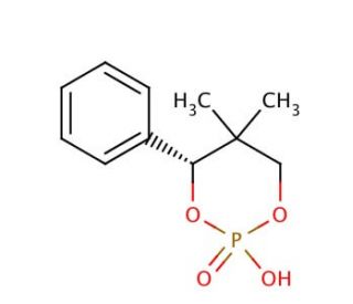 (4R)-2-Hydroxy-5,5-dimethyl-4-phenyl-1,3,2-dioxaphosphorinan 2-oxide (CAS 98674-80-7) - chemical structure image
