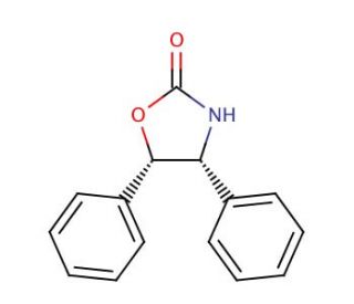(4R,5S)-(&plus;)-cis-4,5-Diphenyl-2-oxazolidinone (CAS 86286-50-2) - chemical structure image