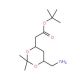 (4R-cis)-6-Aminomethyl-2,2-dimethyl-1,3-dioxane-4-acetic Acid tBu Ester (CAS 853881-01-3) - chemical structure image