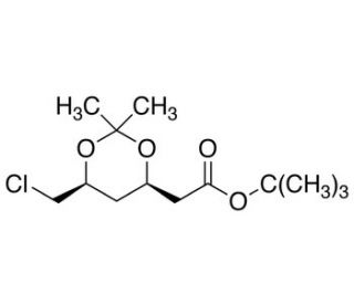 (4R-cis)-6-Chloromethyl-2,2-dimethyl-1,3-dioxane-4-acetic Acid tBu Ester (CAS 154026-94-5) - chemical structure image