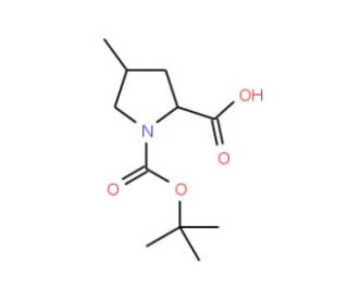 (4S)-1-Boc-4-Methyl-L-proline (CAS 364750-81-2) - chemical structure image