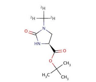 (4S)-1-(Methyl-d3)-2-oxo-4-imidazolidinecarboxylic Acid, tert-Butyl Ester - chemical structure image
