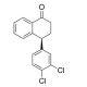 (4S)-(3′,4′-Dichlorophenyl)-3,4-dihydro-2H-naphthalen-1-one (CAS 124379-29-9) - chemical structure image