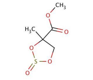 (4S)-4-Methyl-2-oxo-[1,3,2]dioxathiolane-4-carboxylic Acid Methyl Ester (CAS 356048-02-7) - chemical structure image