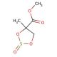 (4S)-4-Methyl-2-oxo-[1,3,2]dioxathiolane-4-carboxylic Acid Methyl Ester (CAS 356048-02-7) - chemical structure image