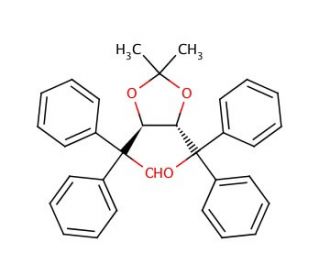 (4S,5S)-2,2-Dimethyl-&alpha;,&alpha;,&alpha;&prime;,&alpha;&prime;-tetraphenyldioxolane-4,5-dimethanol (CAS 93379-49-8) - chemical structure image