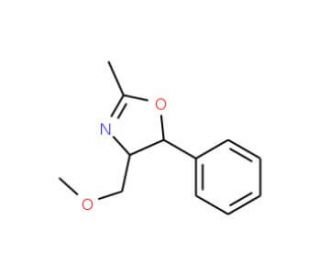 (4S,5S)-(&minus;)-4,5-Dihydro-4-methoxymethyl-2-methyl-5-phenyloxazole (CAS 52075-14-6) - chemical structure image